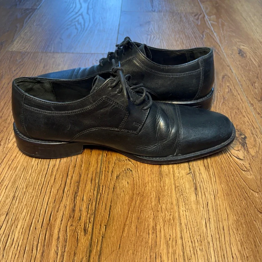 J Murphy Shoes Mens 9‎ M Leather Oxford Dress Shoes Lace Up Johnston Murphy
